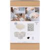 Creativ Company Hobby-Set Kerzenherstellung, Rose, Beige, Weiß, Creme, 1 Box