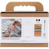 Creativ Company Mini-Hobby-Set Sticken, Gemälde mit Stickerei, verschiedene Farben, 1 Box