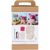 Creativ Company Hobby-Set Amigurumi, Schaf, rosa, gebrochenes Weiß, 1 Box