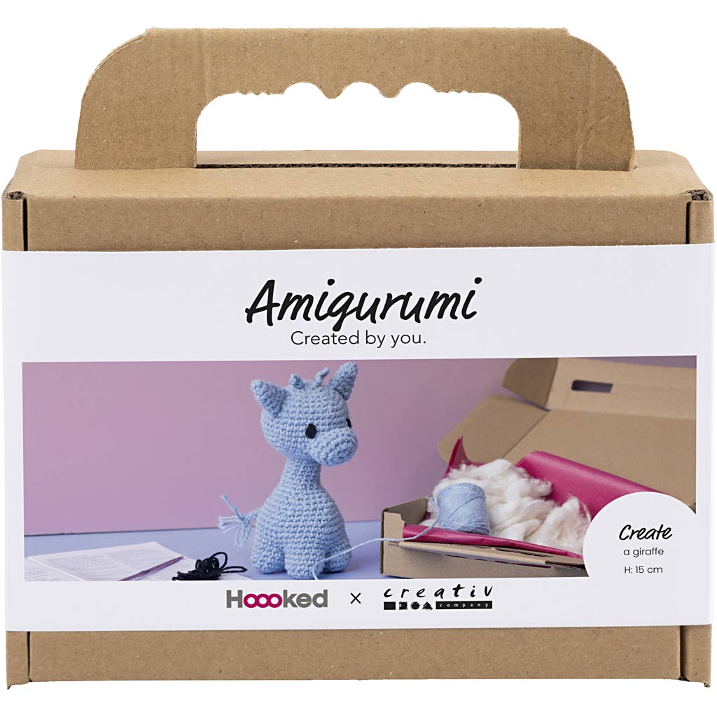 Creativ Company Hobby-Set Amigurumi, Giraffe, hellblau, 1 Box