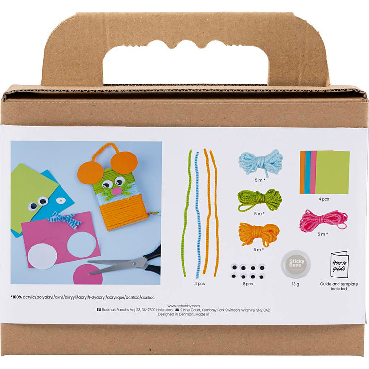 Creativ Company Mini-Hobby-Set Dekoration, Mäuse und Eulen, verschiedene Farben, 1 Box