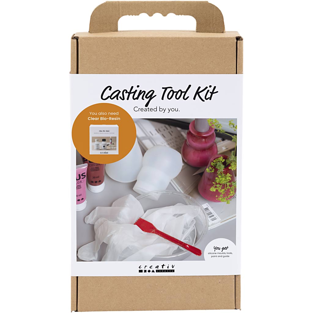 Creativ Company Gusswerkzeug-Set, dunkelrosa, 1 Box