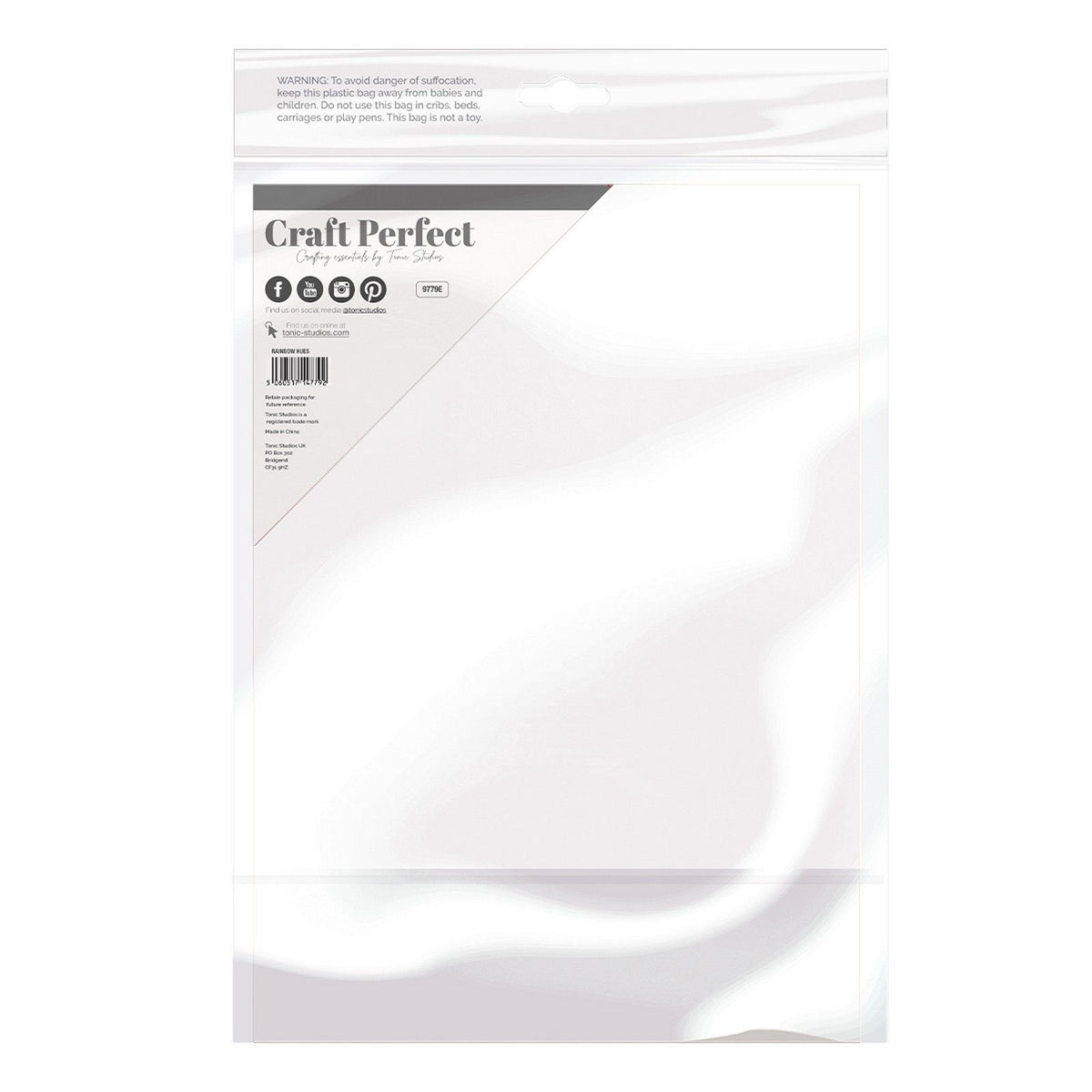 Craft Perfect von Tonic Studios Craft Perfect • Spiegelkarte, schillernd, 250 g, Regenbogenton, 5 Stück