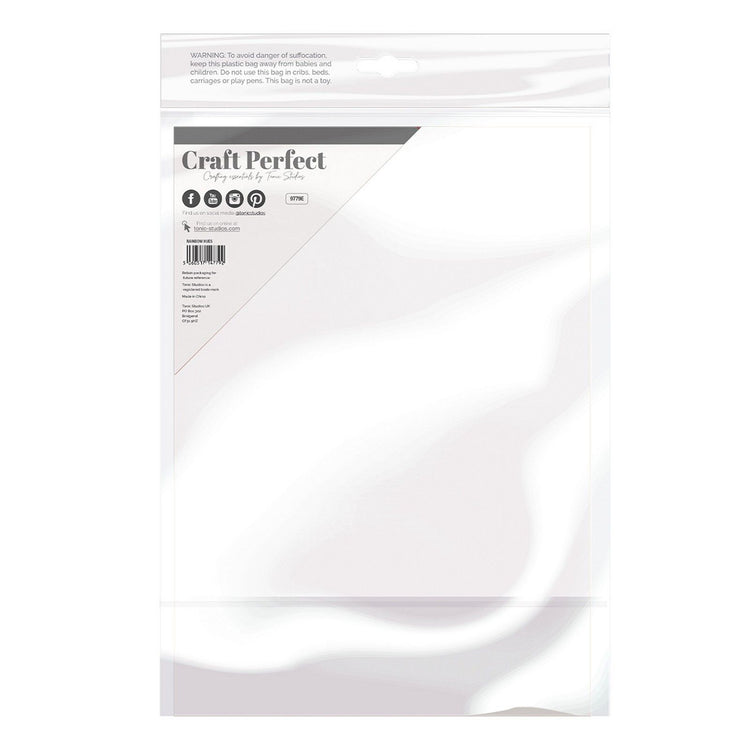 Craft Perfect von Tonic Studios Craft Perfect • Spiegelkarte, schillernd, 250 g, Regenbogenton, 5 Stück