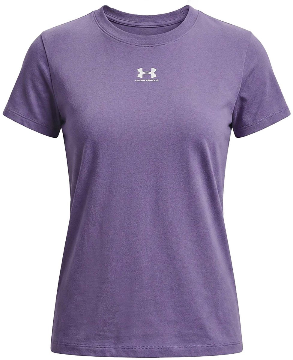 Under Armour UA Rival Core SS-PPL Damen-Sportshirt – Purple Luxury – Purple Luxury