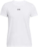 Under Armour ua Rival Core SS-Wht Damen-Sportshirt – Weiß – Schwarz