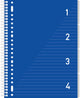Kangaro 4-in-1-Block – A4 – liniert – 200 Seiten – 80 Gramm – blau – k-58381