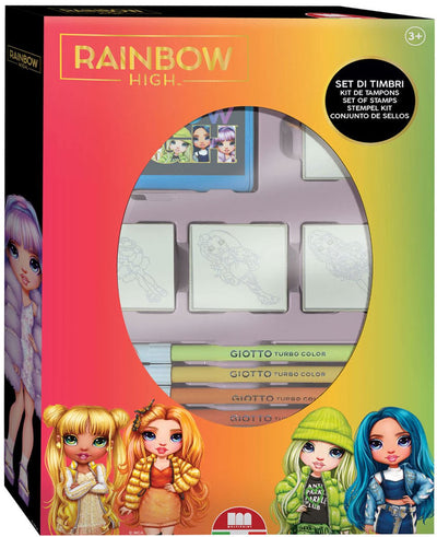 Multiprint Rainbow High Stempel Set mit 4 Briefmarken