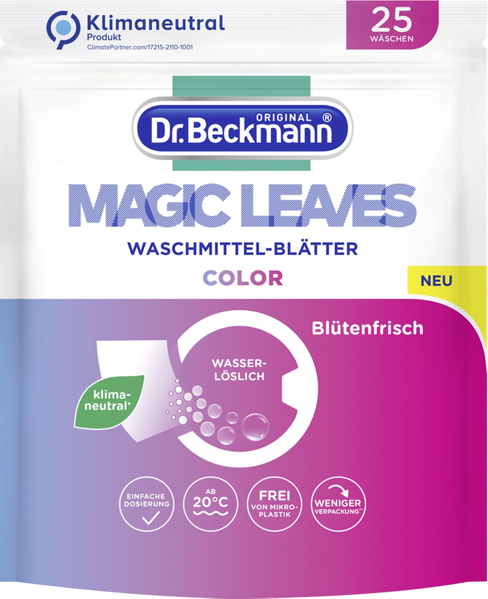 Dr. Beckmann Magic Leaves Color – Waschmittel Leaves – umweltfreundlich
