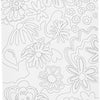 Creativ Company Malleinwand mit Druck, Blumen, D: 1,6 cm, Größe 24x30 cm, 360 g, 1 Stück