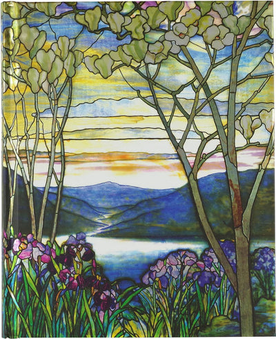 Übergroßes Notizbuch von Peter Pauper – Tiffany-Fenster – 18 x 23 cm