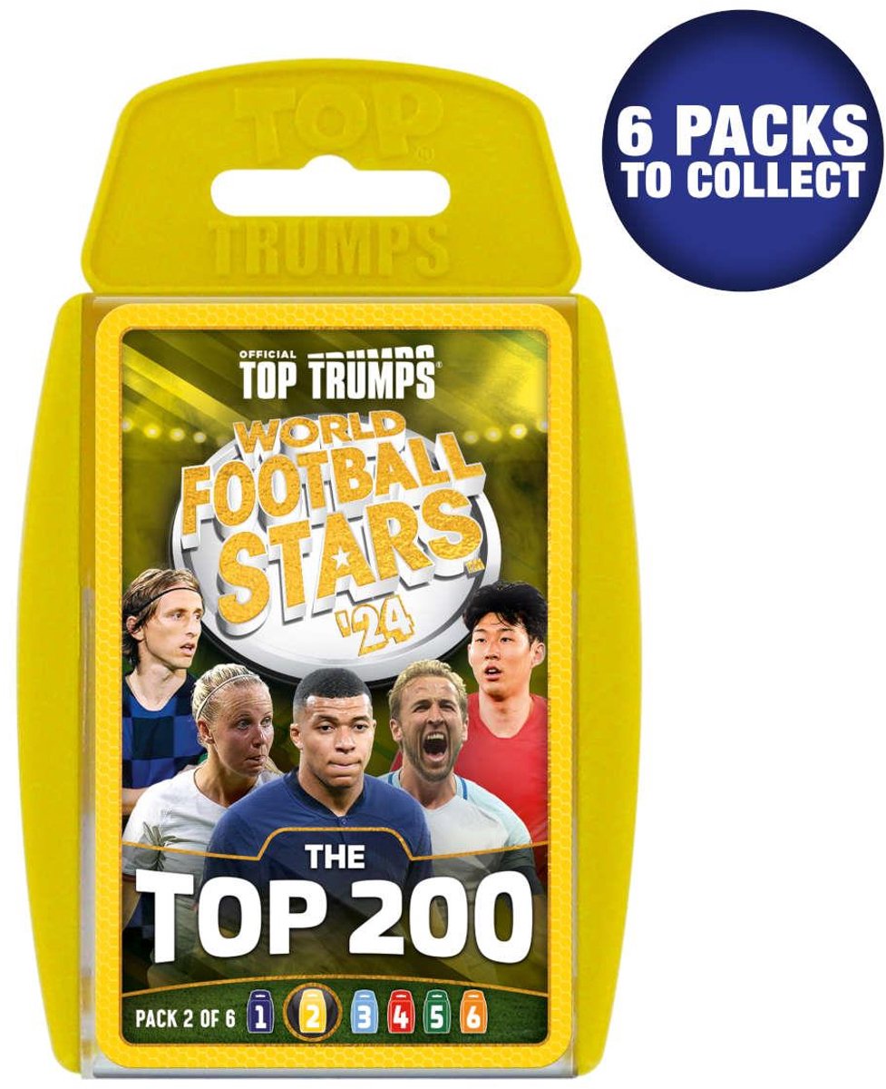 Gewinnzüge Top Trumpf – Kartenspiel – Weltfußballstars Top 200 – Pack 2 6 – Englisch