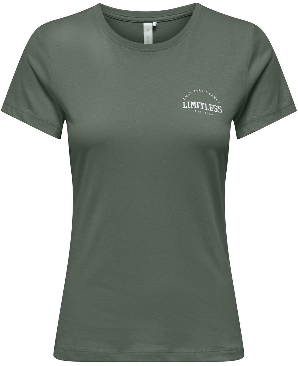 Only Play Cava Life Damen-Fitness-T-Shirt 15370927-Laurel – Farbe Grün – Größe XS