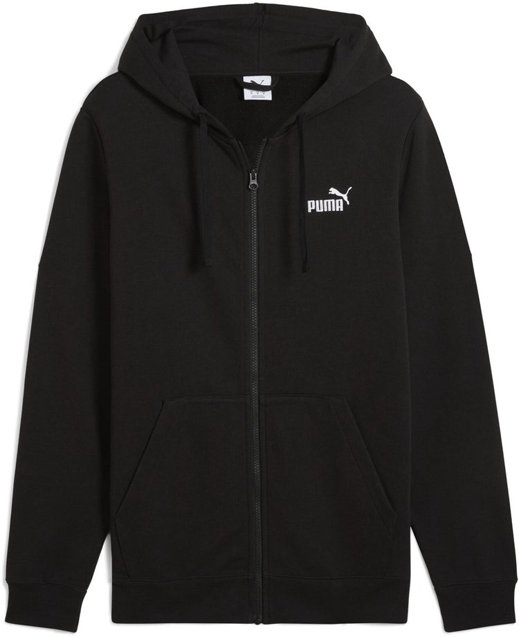 Puma ess Nr. 1 Logo Full-Zip Hoodie FL Herrenpullover – Schwarz