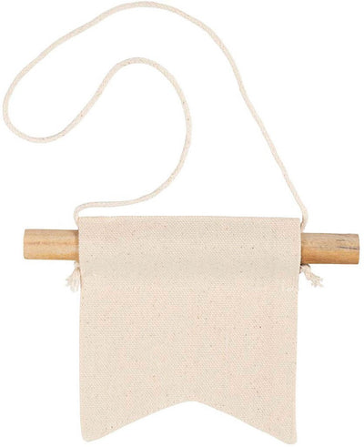 Creativ Company kleines Wandbanner, Schwalbenschwanzform, H: 12 cm, B: 10,5, 300 g, hell natur, 2 Stück 1 Box