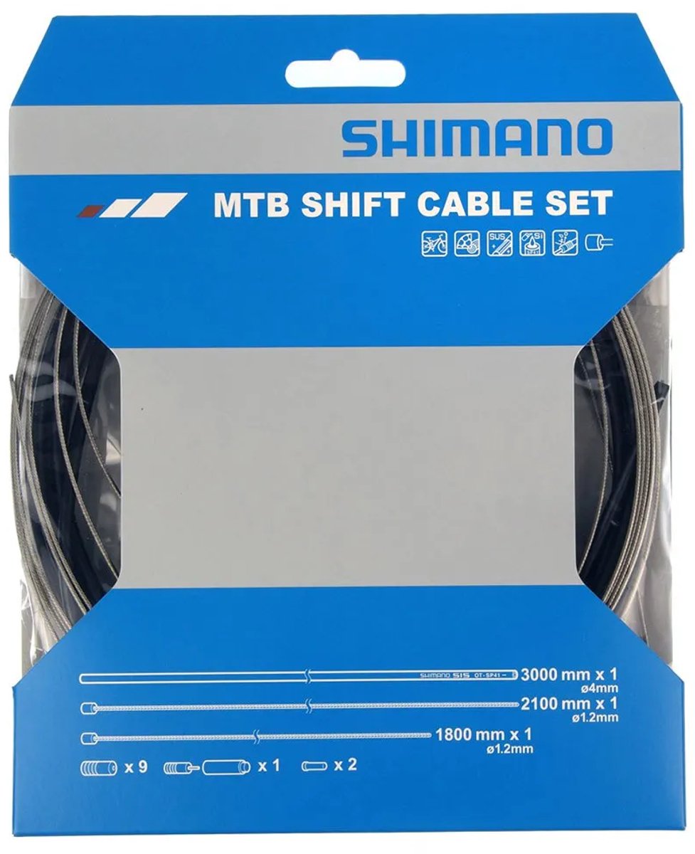 Shimano Schaltzugset Race Edelstahl schwarz