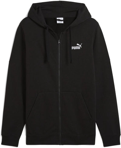 Puma ess Nr. 1 Logo Full-Zip Hoodie FL Herrenpullover – Schwarz