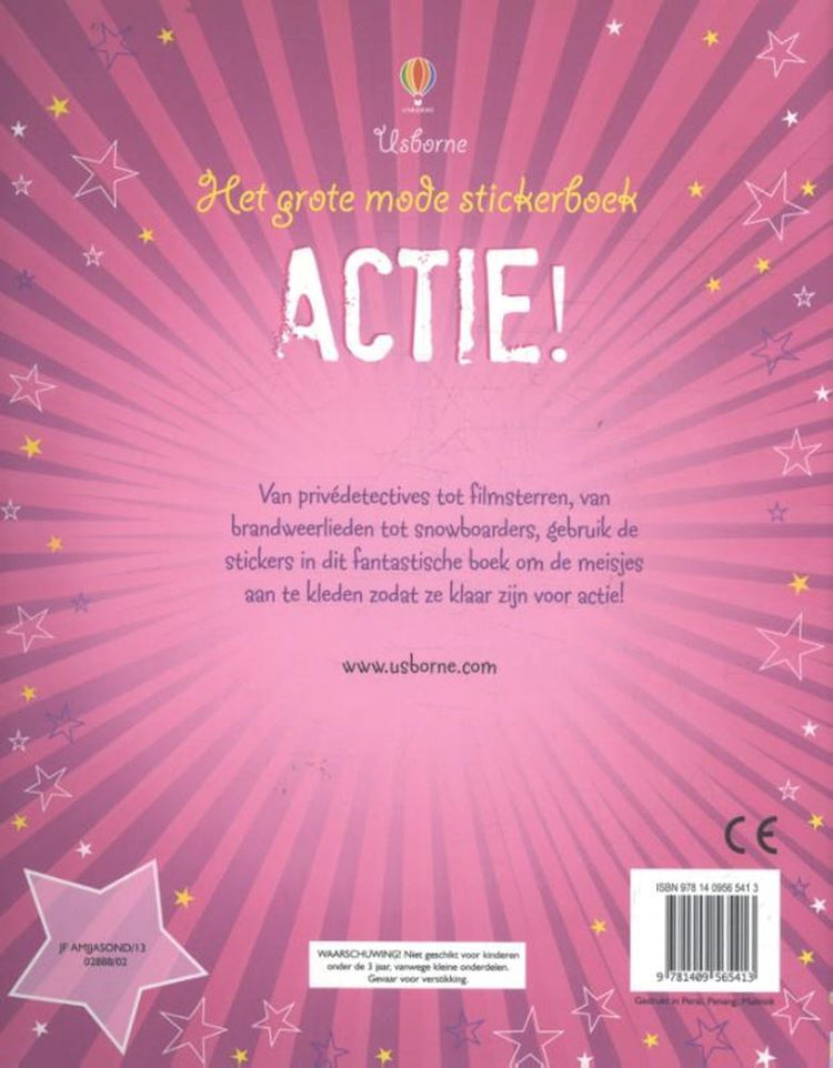 Großes Fashion-Stickerbuch: Action. 4+
