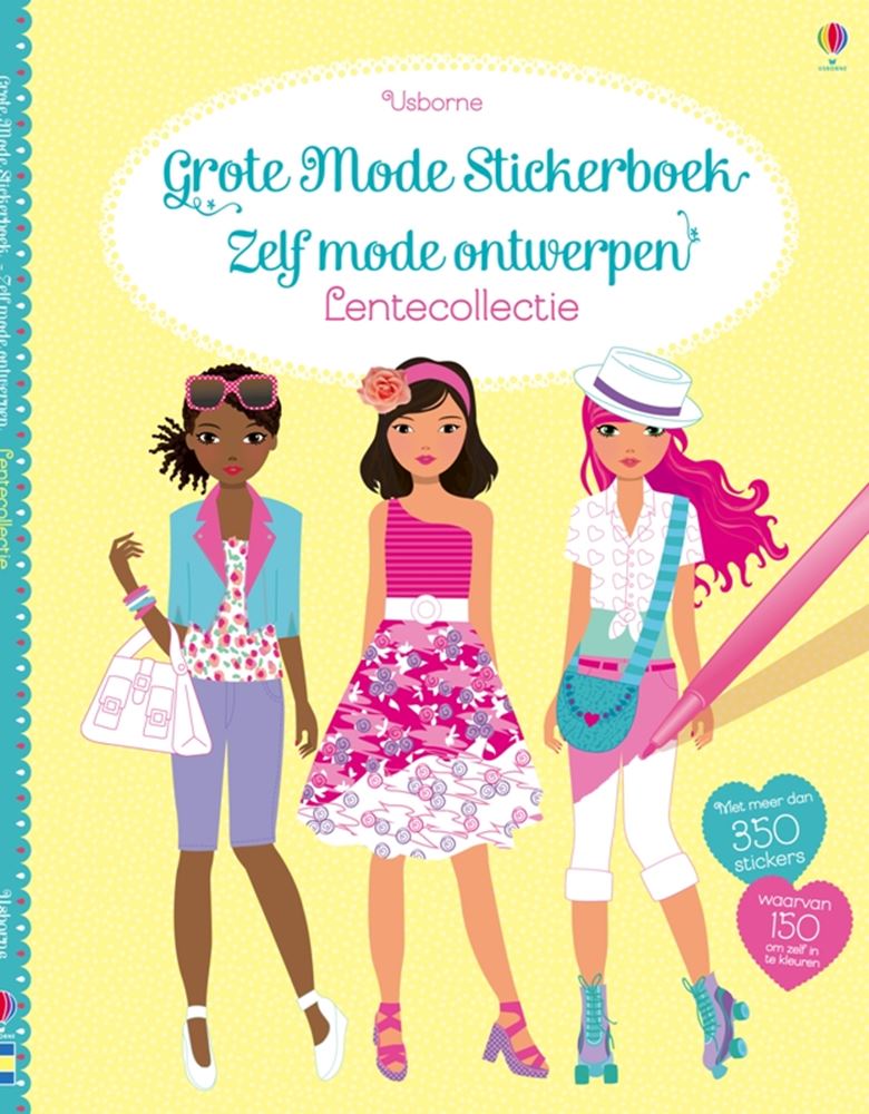 Großes Mode-Stickerbuch: Frühjahrs Kollektion