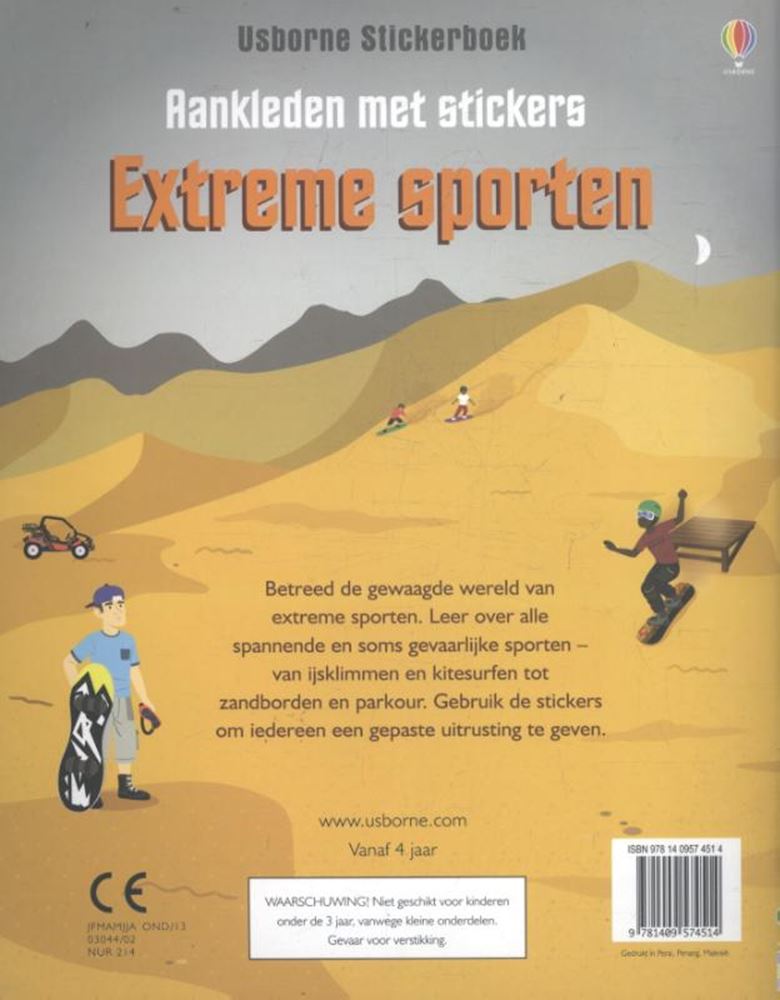 Verkleide dich mit Aufklebern: Extremsport.