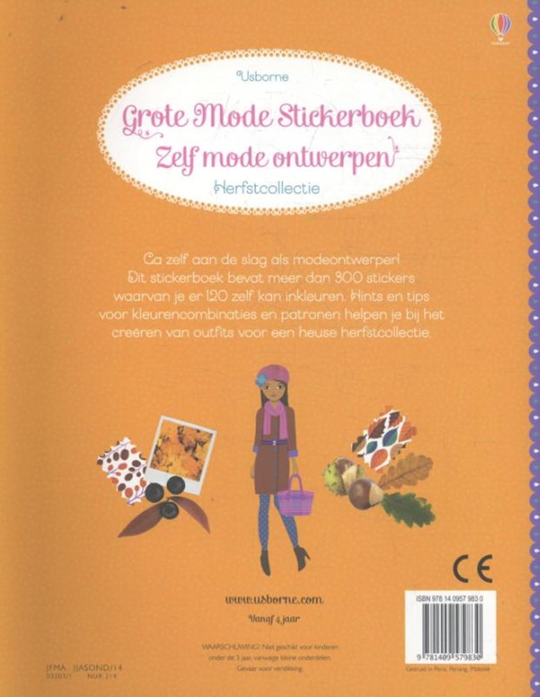 Großes Mode-Stickerbuch: Herbstkollektion