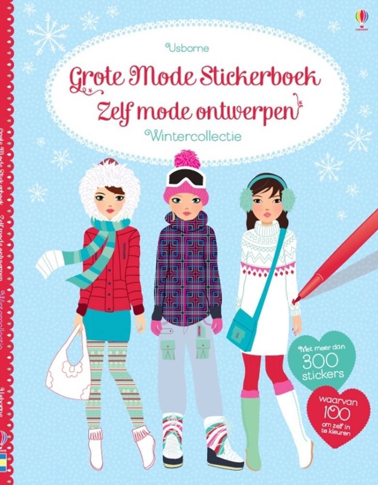 Großes Mode-Stickerbuch: Winterkollektion