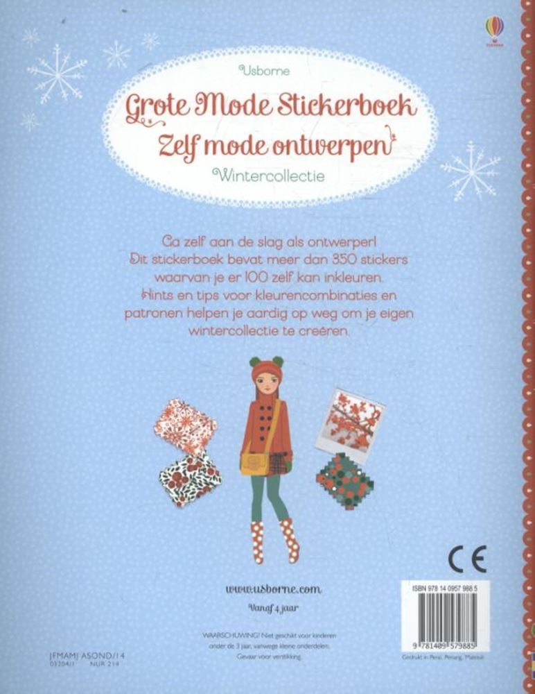 Großes Mode-Stickerbuch: Winterkollektion