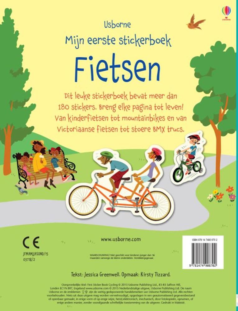 Mein erstes Stickerbuch: Radfahren. 3+