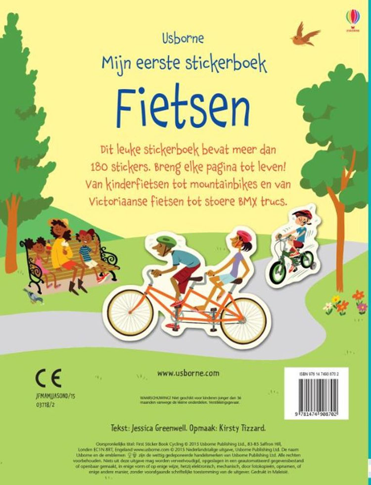 Mein erstes Stickerbuch: Radfahren. 3+
