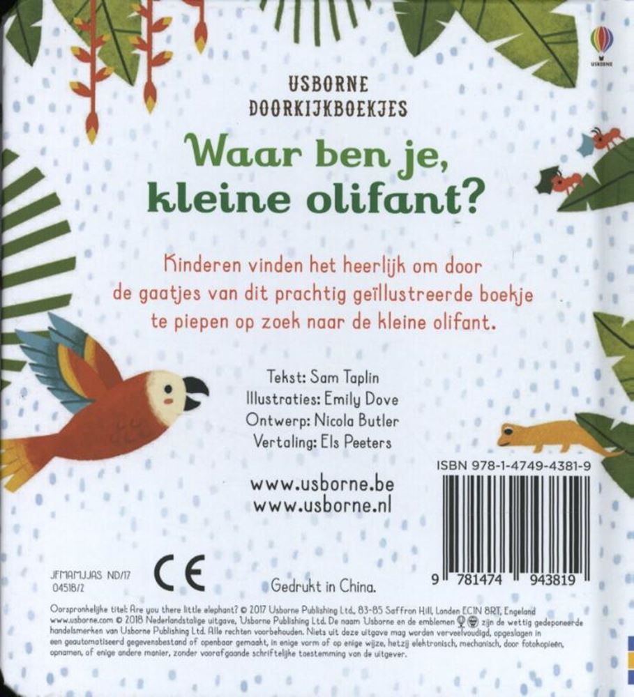 Schau durch: Wo bist du, kleiner Elefant. +