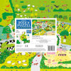 Buch und Puzzle auf der Farm