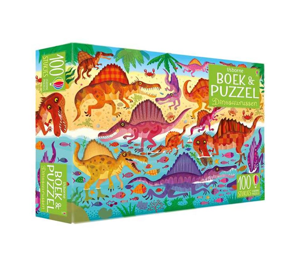 Dinosaurierbuch und Puzzle