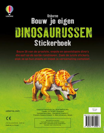 Bauen Sie Ihr eigenes Dinosaurier -Aufkleberbuch