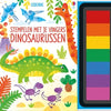 Mit den Fingern stempeln - Dinosaurier