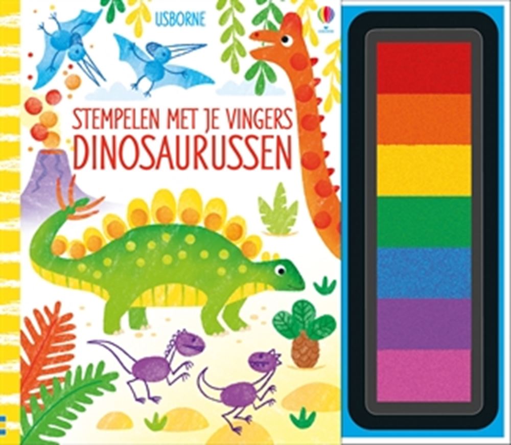 Mit den Fingern stempeln - Dinosaurier