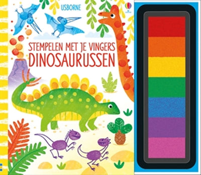 Mit den Fingern stempeln - Dinosaurier