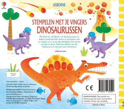 Mit den Fingern stempeln - Dinosaurier