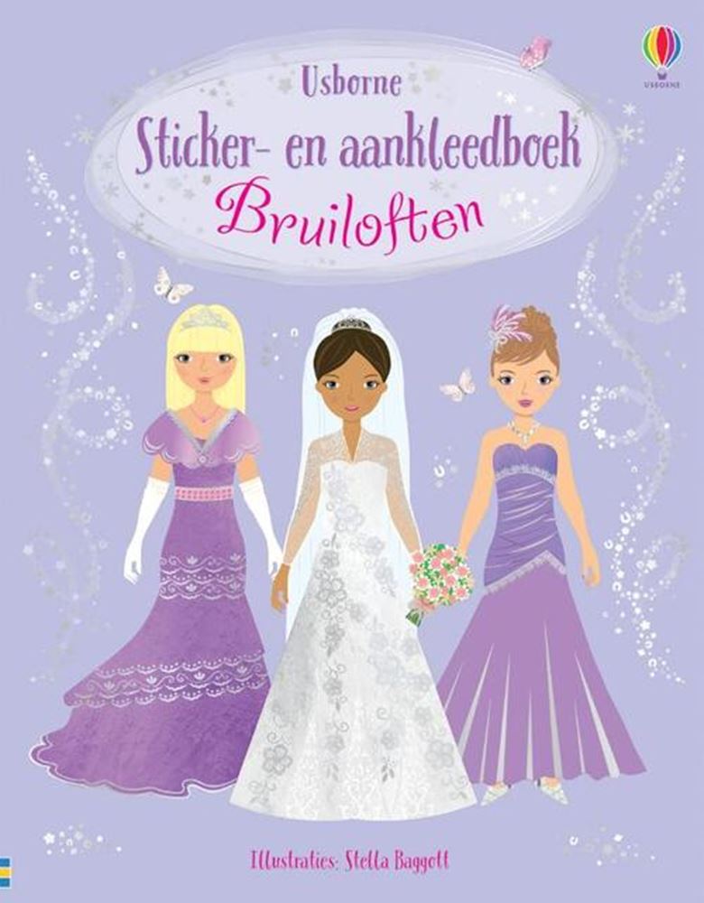 Aufkleber- und Anziehbuch für Hochzeiten. 4+