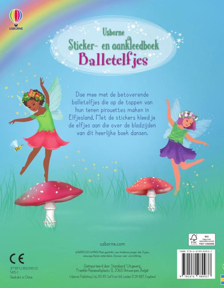 Sticker- und Ankleidebuch Ballettelfen.