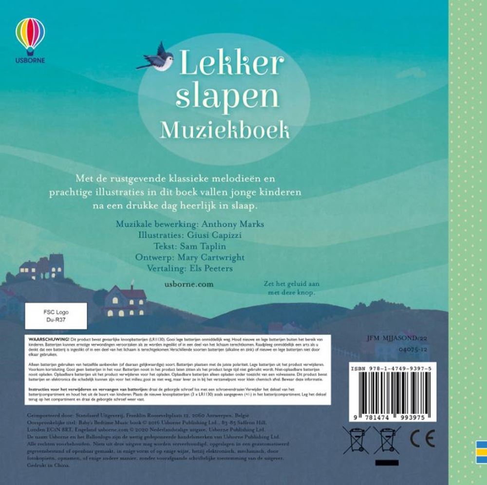 Klangbuch: Schlafen Sie gut. 0+