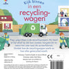 Schauen Sie in einen Recyclingwagen. 3+