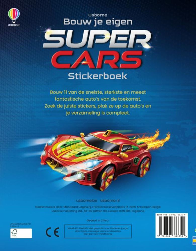 Bauen Sie Ihr eigenes Super Cars -Aufkleberbuch