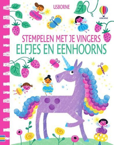 Mit den Fingern stempeln - Elfen und Einhörner