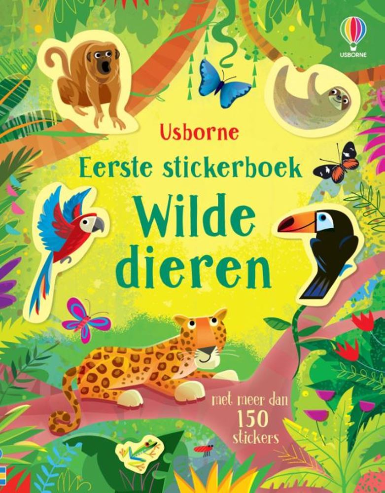 Erstes Stickerbuch: Wilde Tiere. 4+