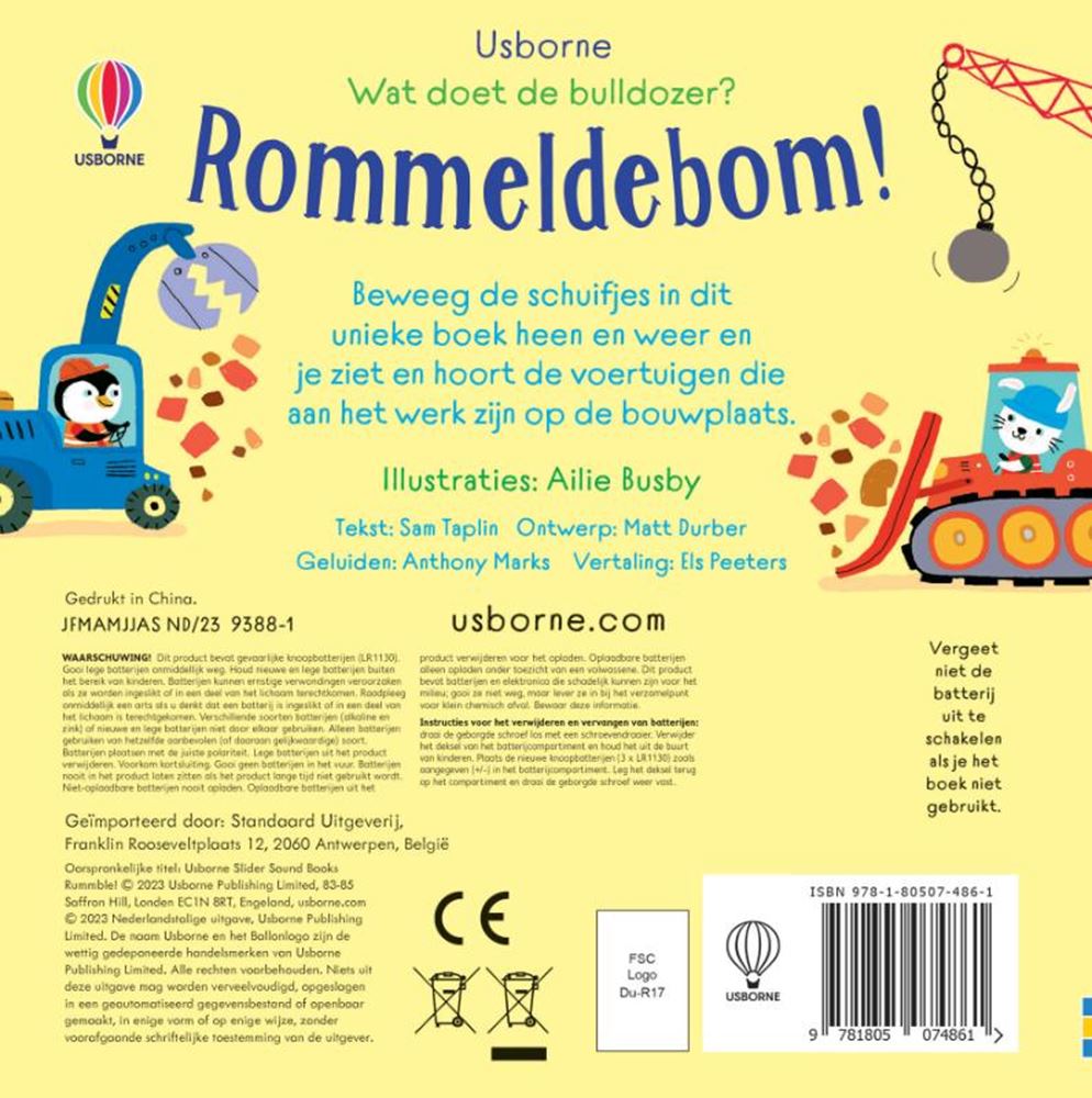 Was macht der Bulldozer? Rumpelbombe! 1+