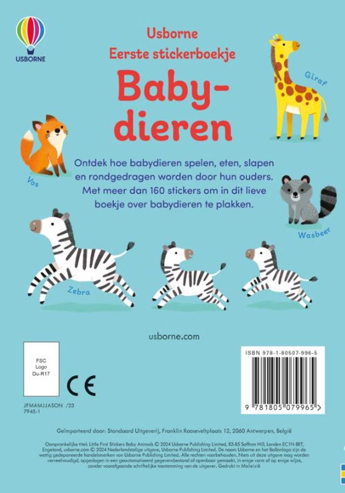 Stickerbuch: Tierbabys. 3+