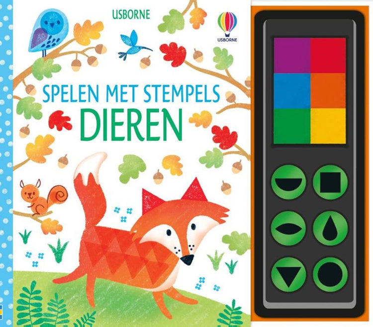 Spielen mit Briefmarken.Tiere. 4+