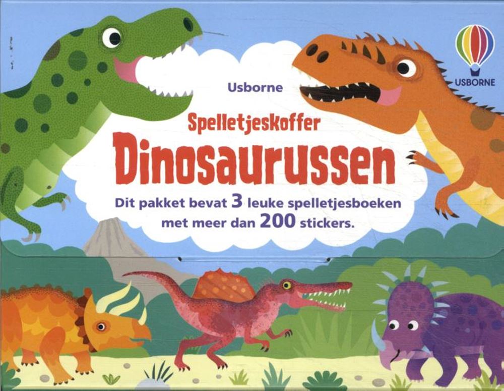 Dinosaurier-Spielekoffer. 3+