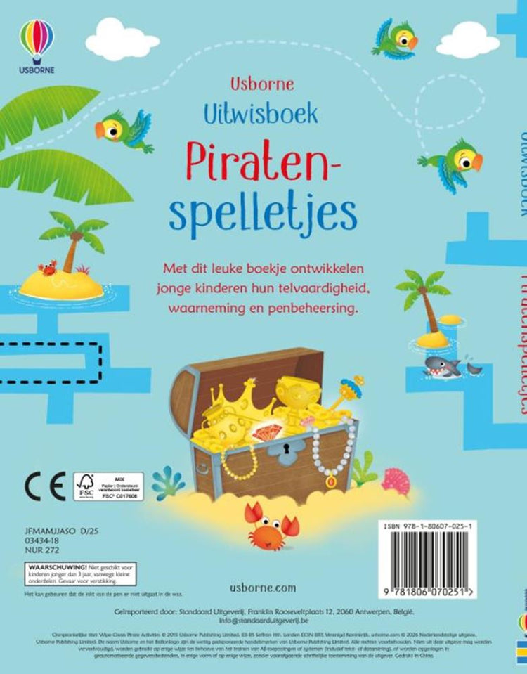 Buch-Piraten-Spiele löschen 3+