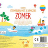 Stempeln mit den Fingern Sommer 6+